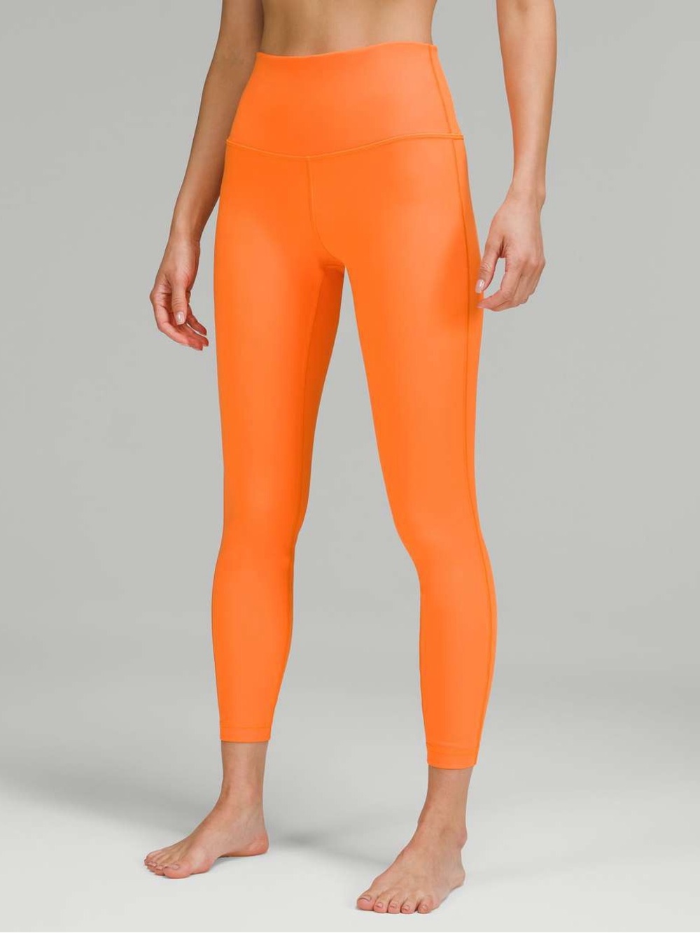 Lululemon Wunder Under High Rise Tight 25" in Orange Soda Size 10 Leggings